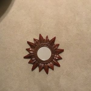 Wooden mirror, wall mounted